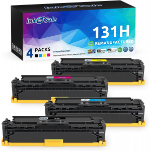 Canon 131H Remanufactured Toner Cartridge Color 4 Set